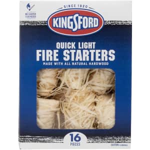 Kingsford 16-Piece Quick Light Fire Starters for $9 Kingsford 16-Piece Quick Light Fire Starters for $9