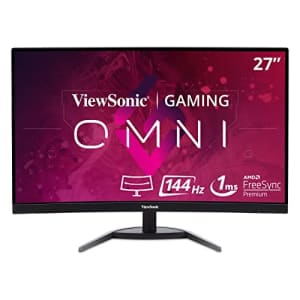 ViewSonic VX2768-2KPC-MHD 27 Inch 1440p Curved 144Hz 1ms Gaming Monitor with FreeSync Premium Eye for $231