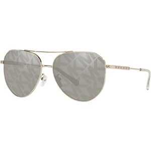 Michael Kors Mk Mirrored Gold Silver Aviator Ladies Sunglasses MK1109 1014/E 60 for $58