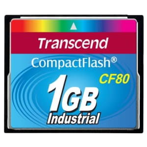 Transcend TS1GCF80 1GB 80x Type I Compact Flash Card for $38
