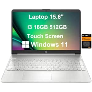 HP 15 Touchscreen Laptop 15.6" HD IPS Business Laptop (Intel i3-1115G4, 8GB RAM, 256GB SSD, UHD for $470