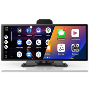 9.3" Portable Apple CarPlay or Android Auto Screen for $75