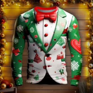 Men's 3D Christmas Shirt for $8