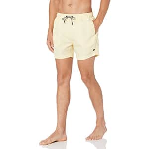 Superdry mens Swim Trunks, Pigment Yellow Stripe, Small US for $43