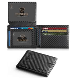 Runbox Men's Slim Leather Wallet with RFID Blocking from $6 Runbox Men's Slim Leather Wallet with RFID Blocking from $6