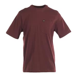 Browning Buckmark Men's Short Sleeve Pocket T Shirt, Cedar, XX-Large for $13