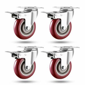 Abslimus 4" Heavy-Duty Casters 4-Pack for $20 Abslimus 4" Heavy-Duty Casters 4-Pack for $20