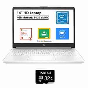 HP Stream 14" Laptop, Intel Celeron N4020, 4GB Memory, 64GB eMMC Windows 10S Mode with Office 365 for $379 HP Stream 14" Laptop, Intel Celeron N4020, 4GB Memory, 64GB eMMC Windows 10S Mode with Office 365 for $379