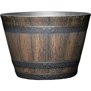 Classic Home and Garden 9" Whiskey Barrel Planter for $10
