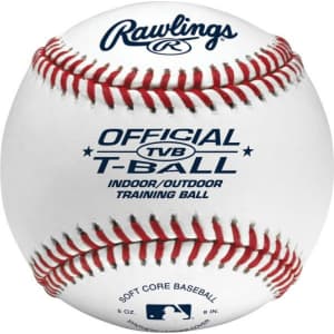 Rawlings Official TVB T-Ball Indoor / Outdoor Training Ball for $3