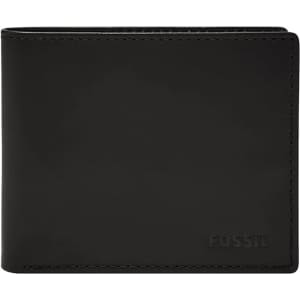 Fossil Men's Derrick Leather Bifold Wallet for $30