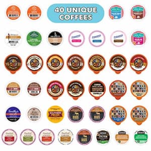 Crazy Cups Flavored Coffee Pods Variety Pack, Fully Compatible With All Keurig Flavored K Cups for $39