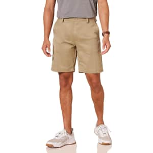 Amazon Essentials Men's Classic-Fit Stretch Golf Shorts for $8