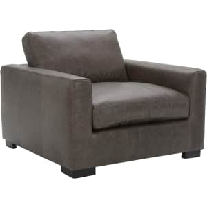 Stone & Beam Westview Extra-Deep Down-Filled Leather Accent Chair for $1,099