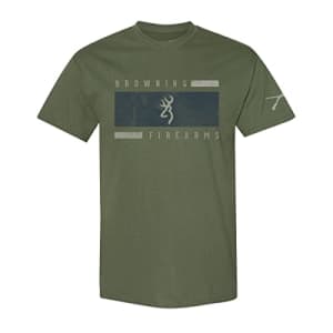 Browning Men's Standard Graphic T-Shirt, Hunting & Outdoors Short & Long-Sleeve Tees, Stripe for $18