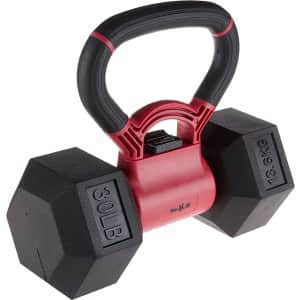 Yes4All 30-lb. Combo Kettle Grip Hex Dumbbell for $34