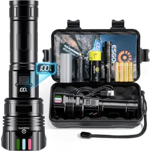 Esgofo Rechargable LED Flashlight for $13