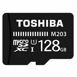 Toshiba 128GB M203 microSDXC UHS-I U1 Card Class 10 microSD micro SD Card Memory Card 100MB/s for $50