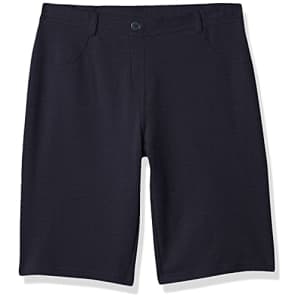 Nautica Girls' School Uniform Stretch Bermuda Short, Navy Knit, 4T for $6