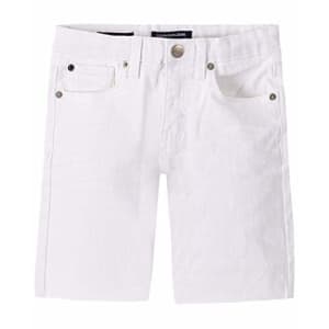 Calvin Klein Boys' Stretch Denim Short, White, 16 for $11 Calvin Klein Boys' Stretch Denim Short, White, 16 for $11
