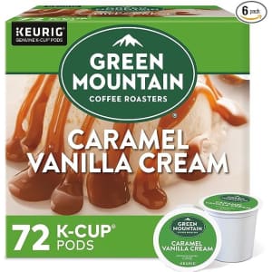 Green Mountain Coffee Caramel Vanilla Cream Coffee Roasters 72-Pack for $28 via Sub. & Save