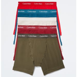 Calvin Klein Men's Cotton Stretch Holiday Boxers 5-Pack for $21