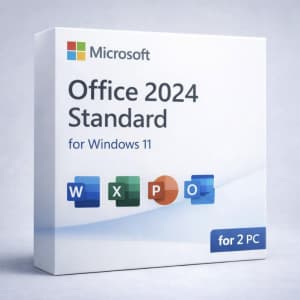 Microsoft Office Standard Lifetime License 2024 for Windows 10/11 2 PCs for $10
