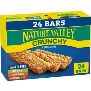 Nature Valley Crunchy Granola Bar Variety 24-Pack for $4.50 via Sub & Save
