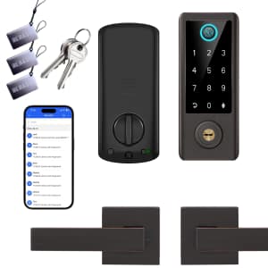 Smart Fingerprint Door Lock with Handle Set for $45 Smart Fingerprint Door Lock with Handle Set for $45