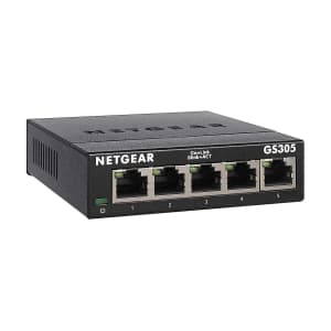 Netgear 5-Port Unmanaged Gigabit Switch for $15