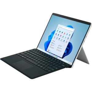 Microsoft Surface Pro 8 11th-Gen. i5 128GB 13" Windows 11 Tablet w/ Keyboard for $636