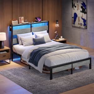 Bestier Queen Platform Bed Frame for $130 Bestier Queen Platform Bed Frame for $130