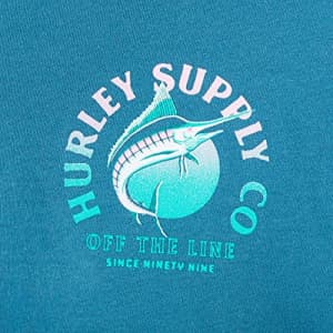 Hurley Men's Everyday Washed Long Sleeve T-Shirt, Rift Blue, X-Large for $32
