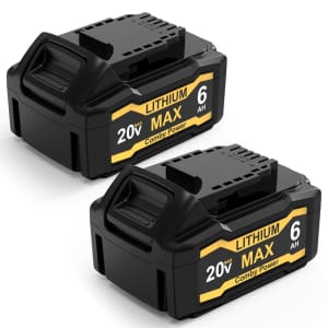 Feotdn 20V 6.0Ah Replacement Battery 2-Pack for $45 Feotdn 20V 6.0Ah Replacement Battery 2-Pack for $45