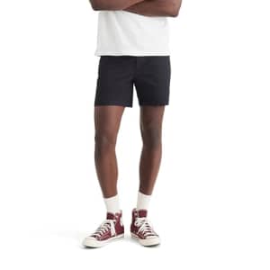 Dockers Men's Ultimate Straight Fit Supreme Flex 6" Shorts, (New) Beautiful Black, 40 for $27