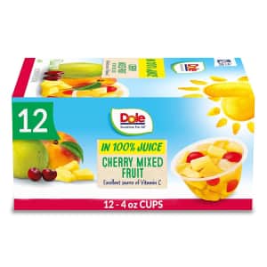 Dole Fruit Bowls 12-Pack for $6 Dole Fruit Bowls 12-Pack for $6