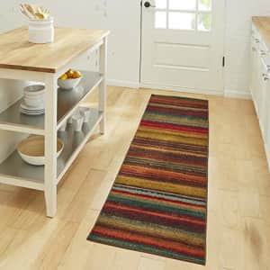 Mohawk Home New Wave Boho Striped Printed Area Rug, 2'x5', Multi for $26 Mohawk Home New Wave Boho Striped Printed Area Rug, 2'x5', Multi for $26