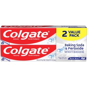 Colgate Baking Soda & Peroxide Toothpaste 2-Pack for $3.35 via Sub & Save