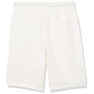 Calvin Klein Boys' Big Logo Waistband Sweat Short, Vertical White 22, 14-16 for $25