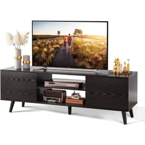 WLIVE Mid-Century Modern TV Stand for $110