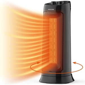 Cfmour 1,500-Watt Oscillating Ceramic Tower Space Heater for $39 Cfmour 1,500-Watt Oscillating Ceramic Tower Space Heater for $39