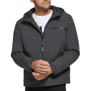 Calvin Klein Men's Water Resistant Hooded Jacket for $40