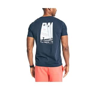 Nautica Men's Sustainably Crafted Ocean Challenge Graphic T-Shirt, Navy, Medium for $18