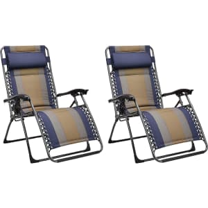 Amazon Basics Zero Gravity Folding Lounge Chair for $55, 2 for $100