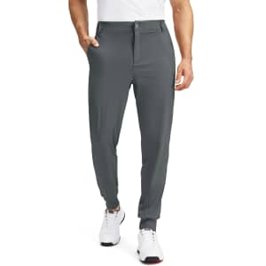 Men's Slim Fit Stretch Golf Joggers for $20