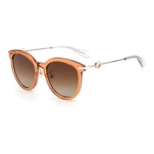 Kate Spade New York Women's Keesey/G/S Polarized Oval Sunglasses, Brown, 53mm, 22mm for $48