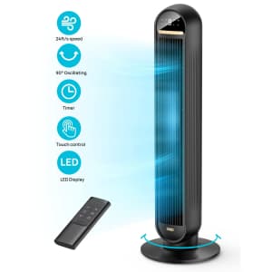 Dreo 36" Standing Tower Fan w/ Remote for $55 Dreo 36" Standing Tower Fan w/ Remote for $55