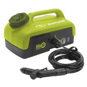 Sun Joe 24V Cordless 2.5-Gallon Portable Sink / Shower Spray Washer (No Battery) for $34