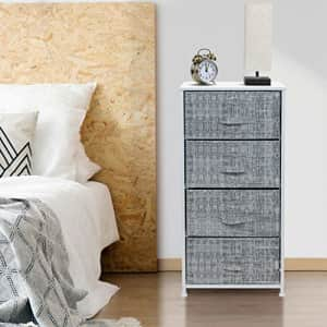 Sorbus Nightstand with 4 Drawers - Bedside Furniture & Night Stand End Table Dresser with Steel for $36