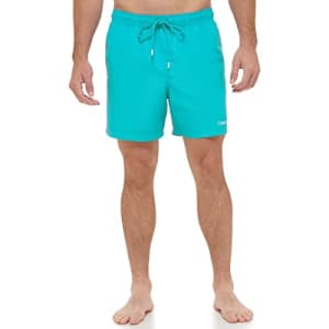 Calvin Klein Men's Standard UV Protected Quick Dry Swim Trunk, Atlantis, XX-Large for $16